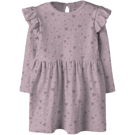 Name It Keepsake Lilac Nmfbheart Ls Kjole