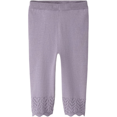 Name It Lavender Gray Nbfbrit Strikk Bukser