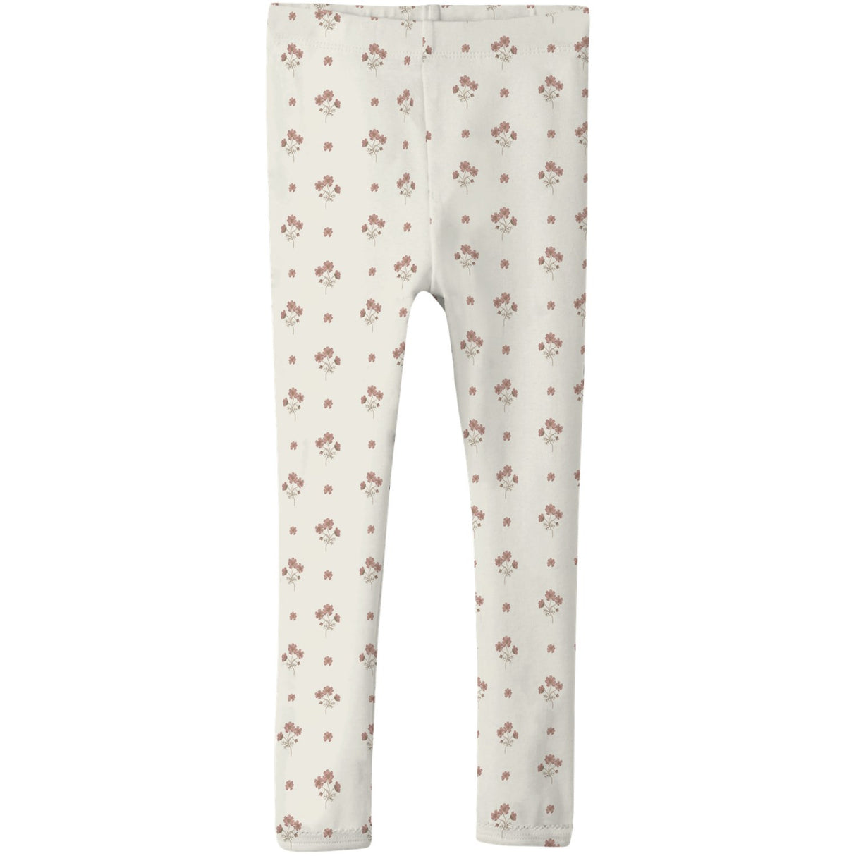 Lil'Atelier Coconut Milk Flower Pink Nmflayo Sin Slim Leggings Lil