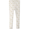 Lil'Atelier Coconut Milk Flower Yellow Nmflayo Sin Slim Leggings Lil