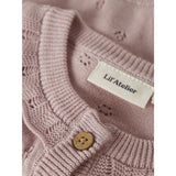 Lil'Atelier Peach Whip Melange Nbfdorina Ls Strikk Card Lil