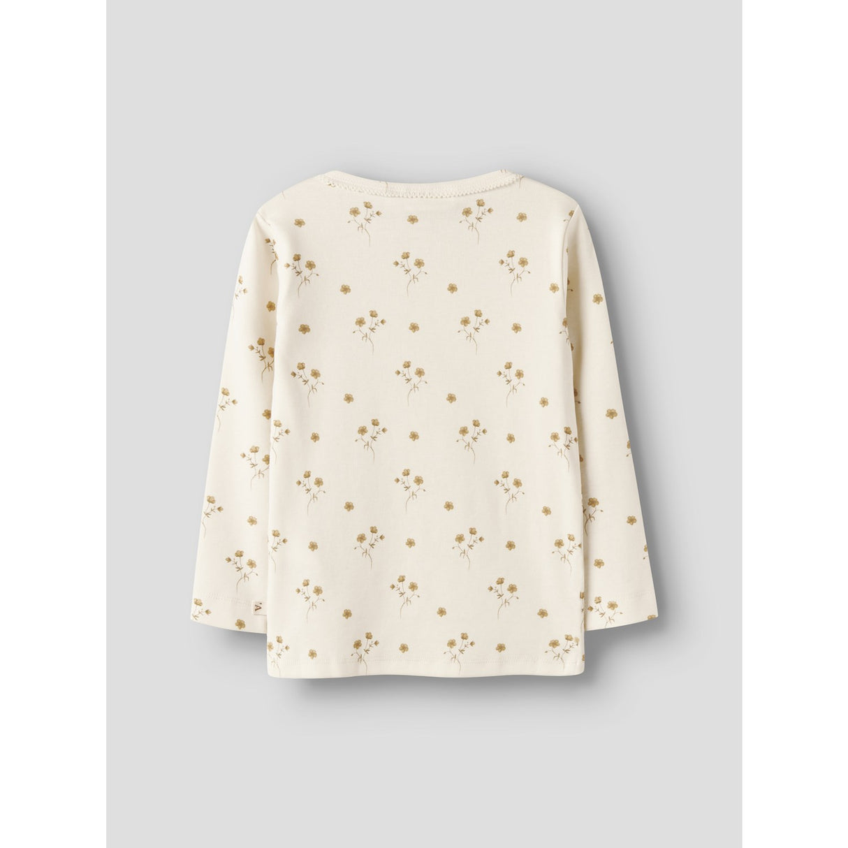 Lil'Atelier Coconut Milk Flower Yellow Nmflayo Sig Ls Slim Topp Lil