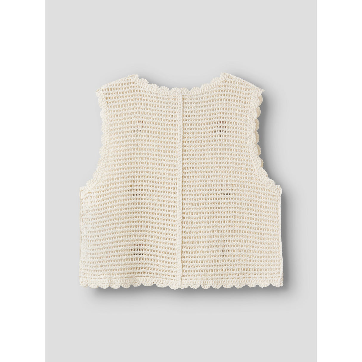 Lil'Atelier Coconut Milk Nmfflora Strikk Vest Lil