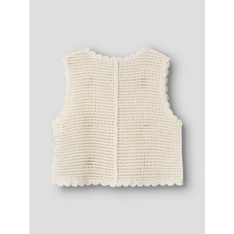 Lil'Atelier Coconut Milk Nmfflora Strikk Vest Lil