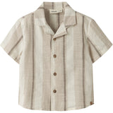 Lil'Atelier Coconut Milk Nmmfibert Ss Loose Skjorte Lil