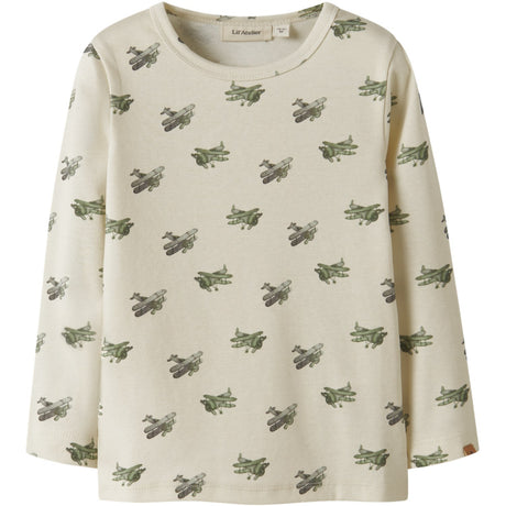 Lil'Atelier Coconut Milk Airplane Nmmlayo Geu Ls Slim Topp Lil