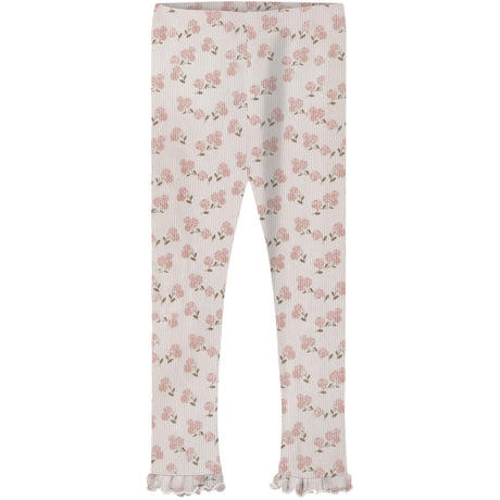 Lil'Atelier Coconut Milk Hydrangea Nmfgago Kna Slim Leggings Lil