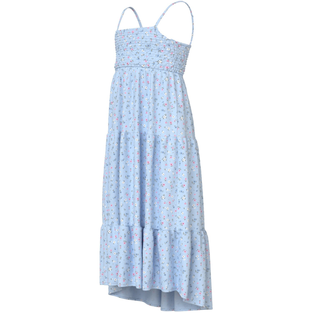Name It Ice Water Small Floral Nkfvinaya Stropp Maxi Kjole