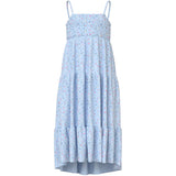 Name It Ice Water Small Floral Nkfvinaya Stropp Maxi Kjole