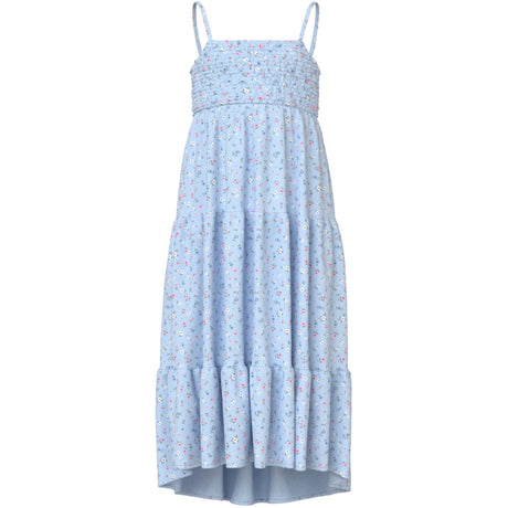 Name It Ice Water Small Floral Nkfvinaya Stropp Maxi Kjole