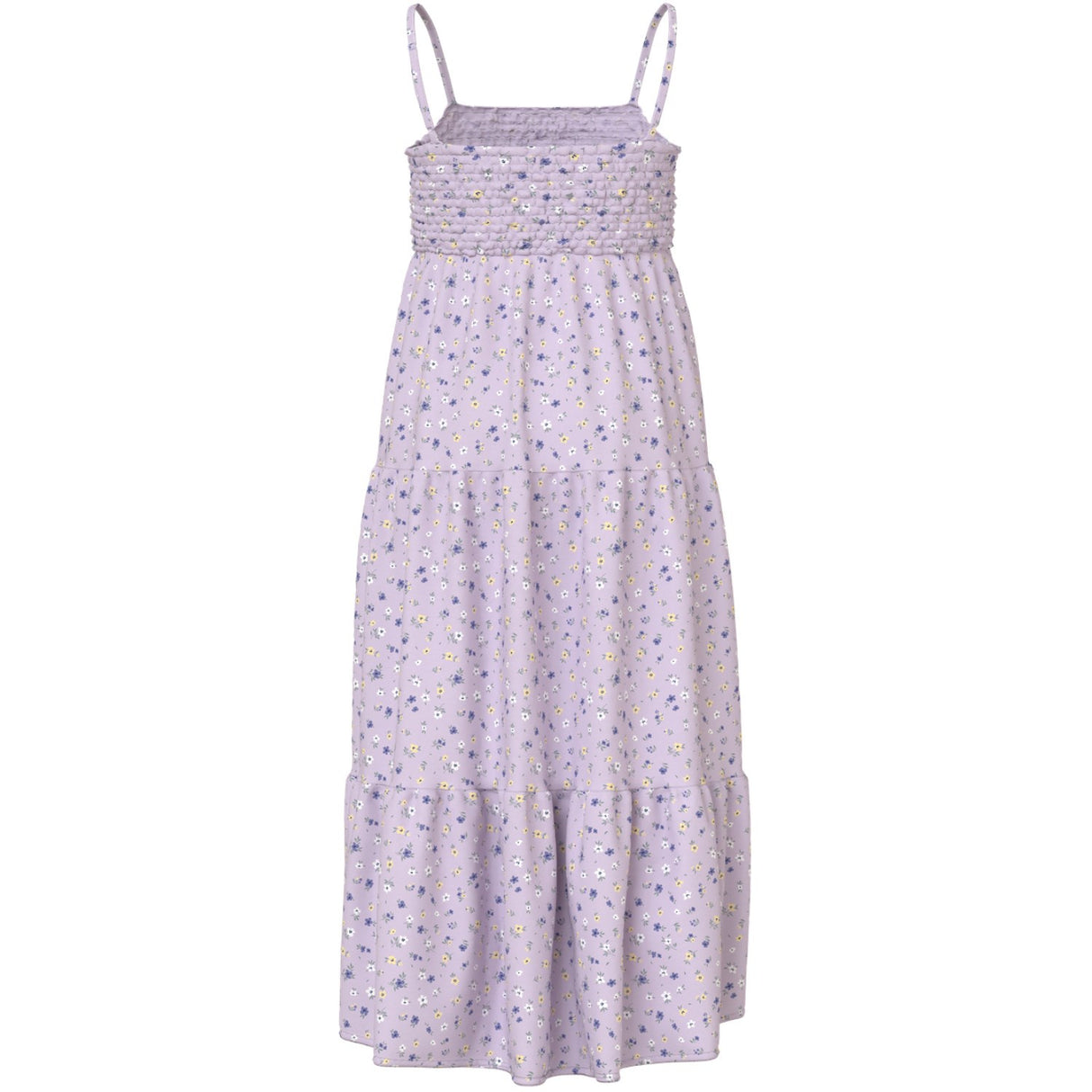 Name It Lavender Fog Small Floral Nkfvinaya Stropp Maxi Kjole