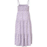 Name It Lavender Fog Small Floral Nkfvinaya Stropp Maxi Kjole