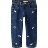 Name It Denim Blue Emb Nmfbella Mom Emb Jeans 1224-Fr Noos