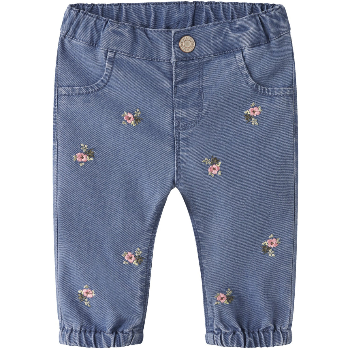 Name It Medium Blue Denim Flower Emb Nbfrose Shaped R Emb Jeans 5321-Yb H