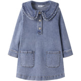 Name It Medium Blue Denim Nmfgia Dnm Ls Kjole 2221-Iz D