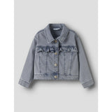 Name It Light Blue Denim Nmfjulia Dnm Frill Jakke 6006-Yb F
