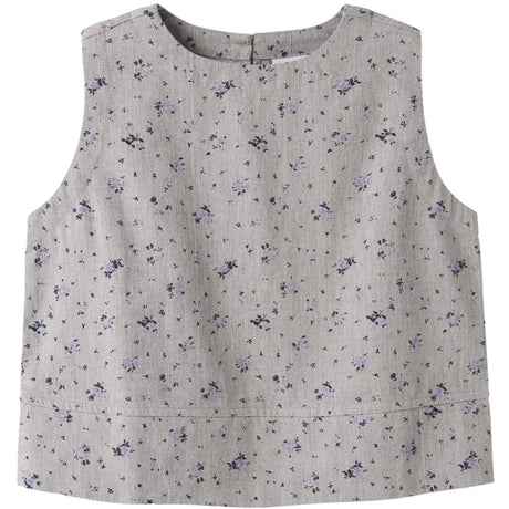 Name It Lavender Gray Nkfdrita Sl Kort Topp