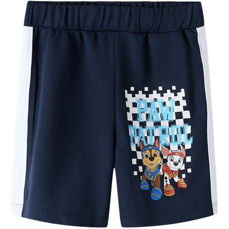 Name It Navy Blazer Nmmmargo Paw Long Nreg Poly Shorts Cplg