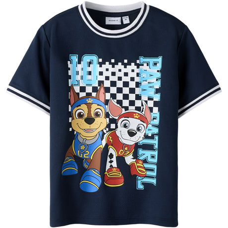 Name It Navy Blazer Nmmmargo Paw Ss Nreg Poly Topp Cplg