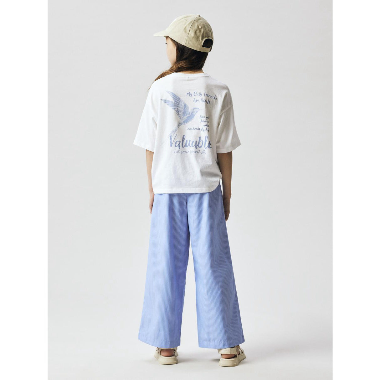 Name It Purple Impression Rainstone Nkffloritta Wide Bukser