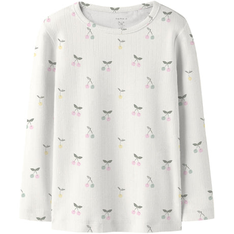 Name It Cloud Dancer Nmfficherry Ls Slim Topp