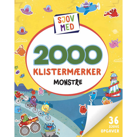 Forlaget Tukan Sjov Med 2000 Klistermærker: Monstre