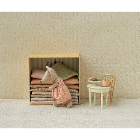 Maileg Vintagebord, Mus - Råhvid