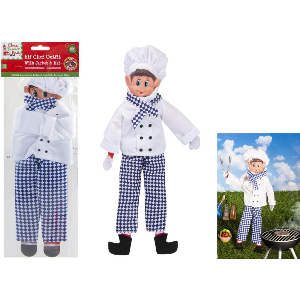 Elves Behavin' Badley Elf Chef Outfit With Lue