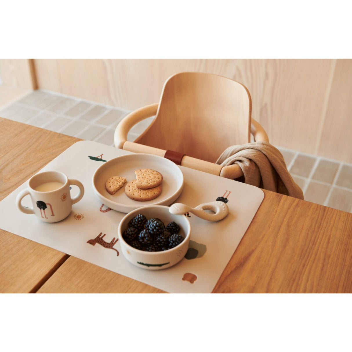 LIEWOOD Safari Sandy Mix Vivi Printed Tableware Sett