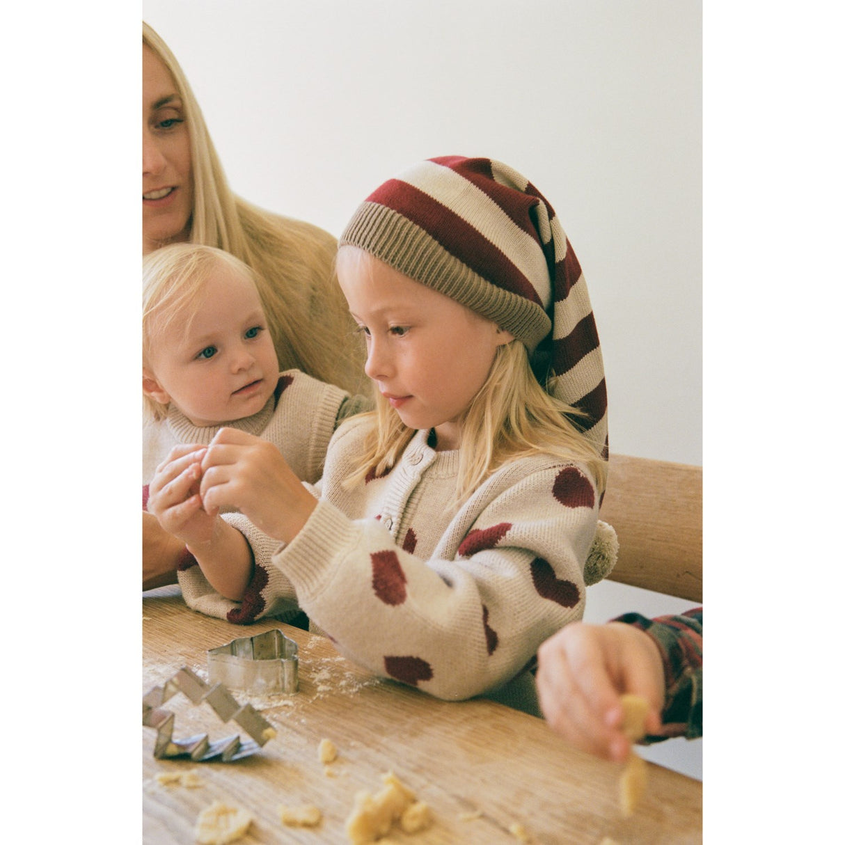 Wheat Offwhite Melange Jacquard Vest Gaby