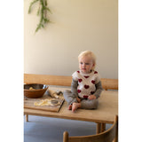 Wheat Offwhite Melange Jacquard Vest Gaby