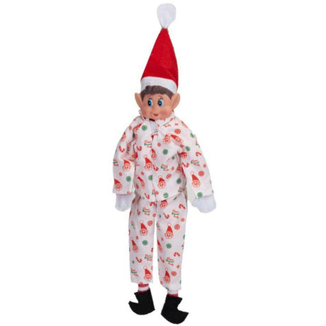 Elves Behavin' Badley White Elf Design Pyjamas 2 Asst.