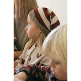 Wheat Offwhite Melange Jacquard Cardigan Hearts