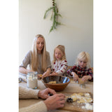 Wheat Offwhite Melange Jacquard Cardigan Hearts