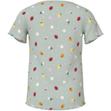 Name It Pale Aqua Fruit Flowers Nmfvemia Aop Ss Slim Topp