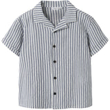 Name It Vintage Indigo Cloud Dancer Nkmfedenis Ss Nreg Skjorte