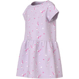 Name It Lavender Fog White Florals Nmfvilinse Capsl Kjole