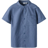 Name It Vintage Indigo Nkmfalinnen Ss Skjorte