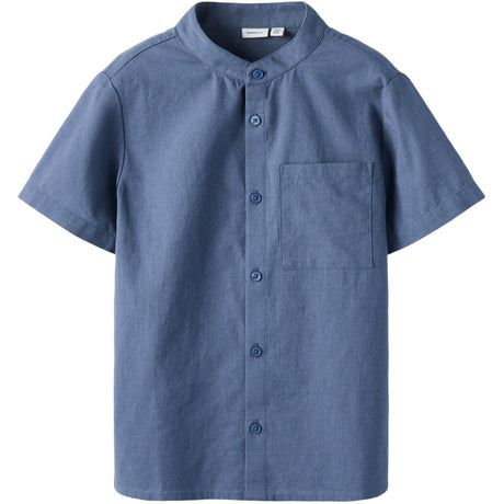 Name It Vintage Indigo Nkmfalinnen Ss Skjorte