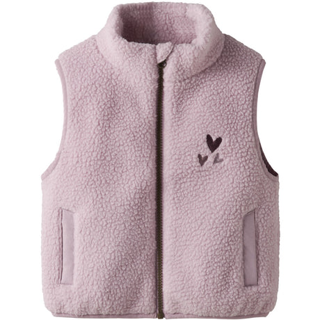Name It Keepsake Lilac Nmfmall Sherpa Vest