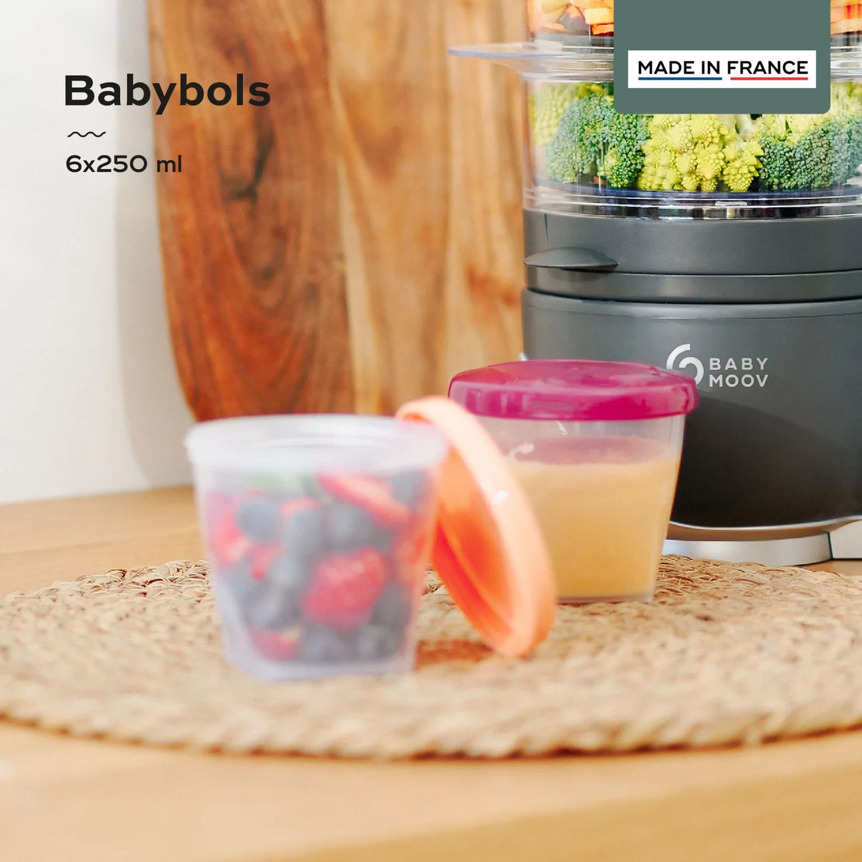 Babymoov Multi Madbøtter 250 Ml 6-Pakke