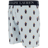 Polo Ralph Lauren White / Elite Blue Ss Bjørn Tee Og Kort Sett