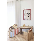 OYOY Ice Blue/Red Saga Basket Sett Of 2