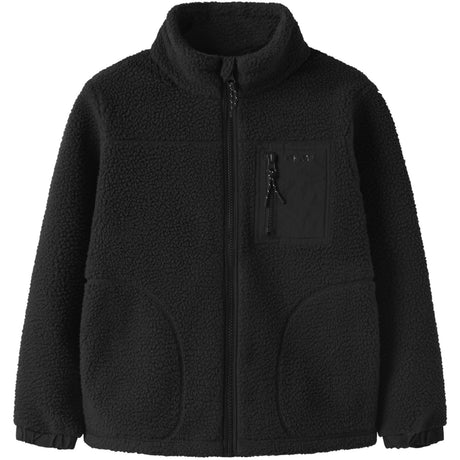 Name It Black Nkmmiller Sherpa Jakke