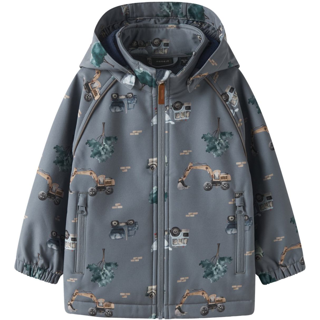 Name It Flint Stone Work Truck Nmmalfa08 Softshell Jakke Aop 1Fo