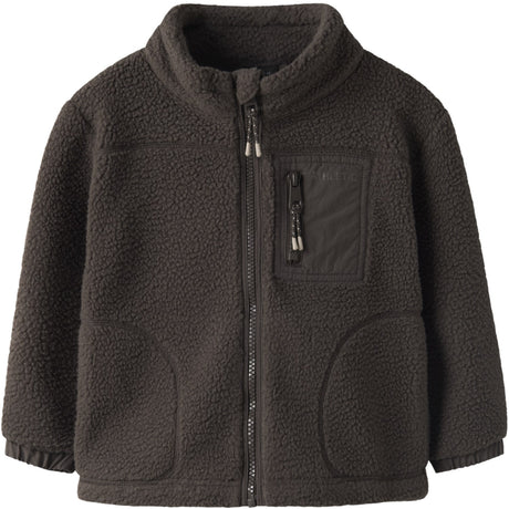 Name It Chocolate Brown Nmmmiller Sherpa Jakke