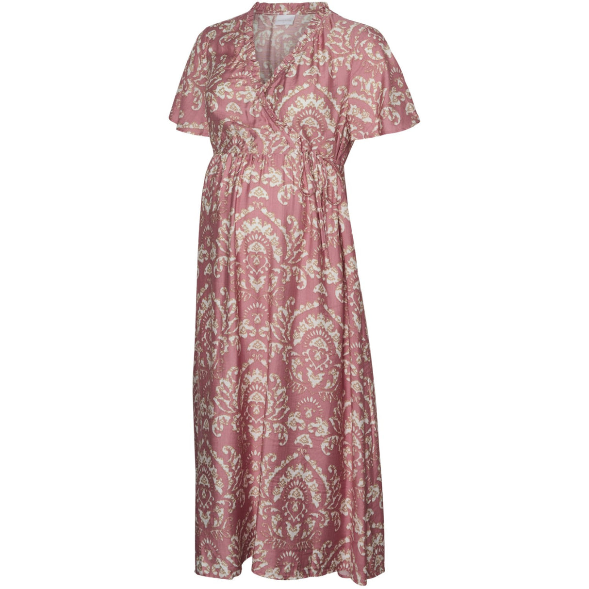 Mama;licious Zephyr Snow White Pattern Mlpauline Tess S/S Wo Midi Kjole 2F