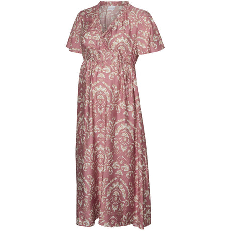 Mama;licious Zephyr Snow White Pattern Mlpauline Tess S/S Wo Midi Kjole 2F