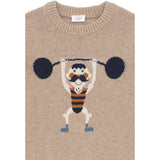 Hust & Claire Biscuit Pelle Strikk Strong Man