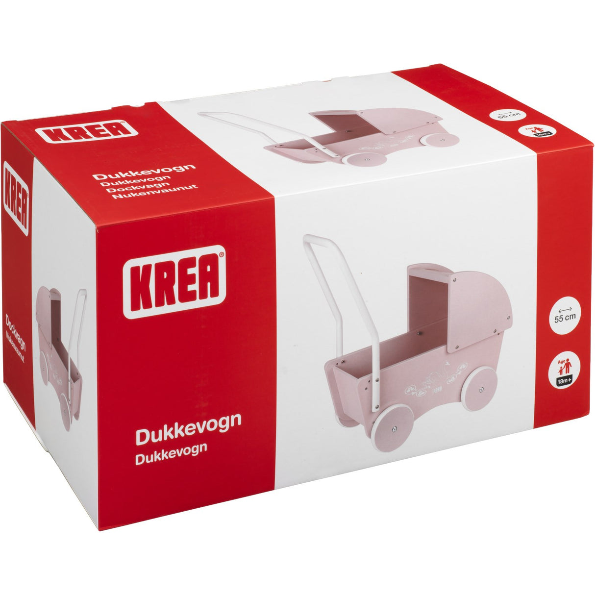 KREA® Dukkevogn Rose